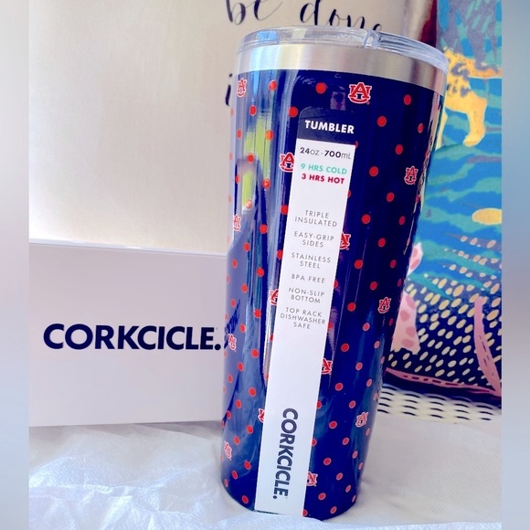 Corkcicle Accessories Rare Auburn Corksicle Tumbler Navy Orange